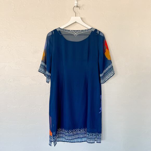 Soft Surroundings Hibiscus Shift Dress Small - Picture 3 of 5